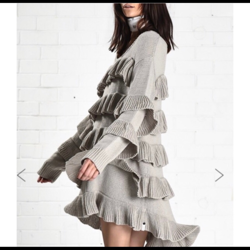 One Teaspoon Free People Poncho Dress with Frills